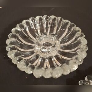 Clear Glass Decorative Candle Holder - Elegant Centerpiece